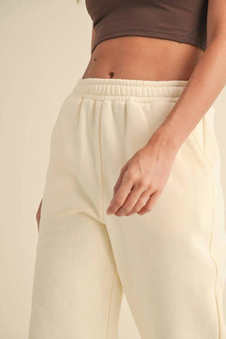 Kimberly C - Cozy Fleece Wide Leg Sweatpants