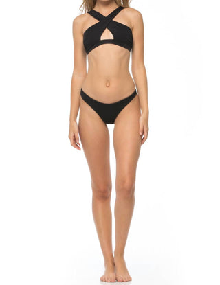 Blue Life - Cold Shoulder Crop Top