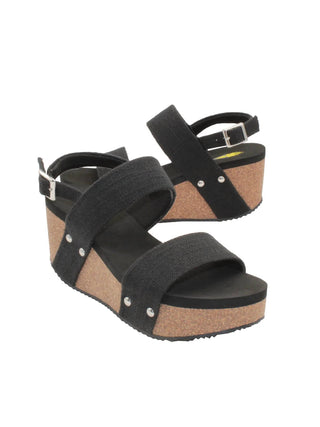 Volatile - Women's Summerlove Linen Strap Wedge Sandal