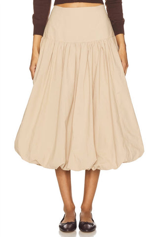 Astr - Kia Drop Waist Bubble Hem Midi Skirt
