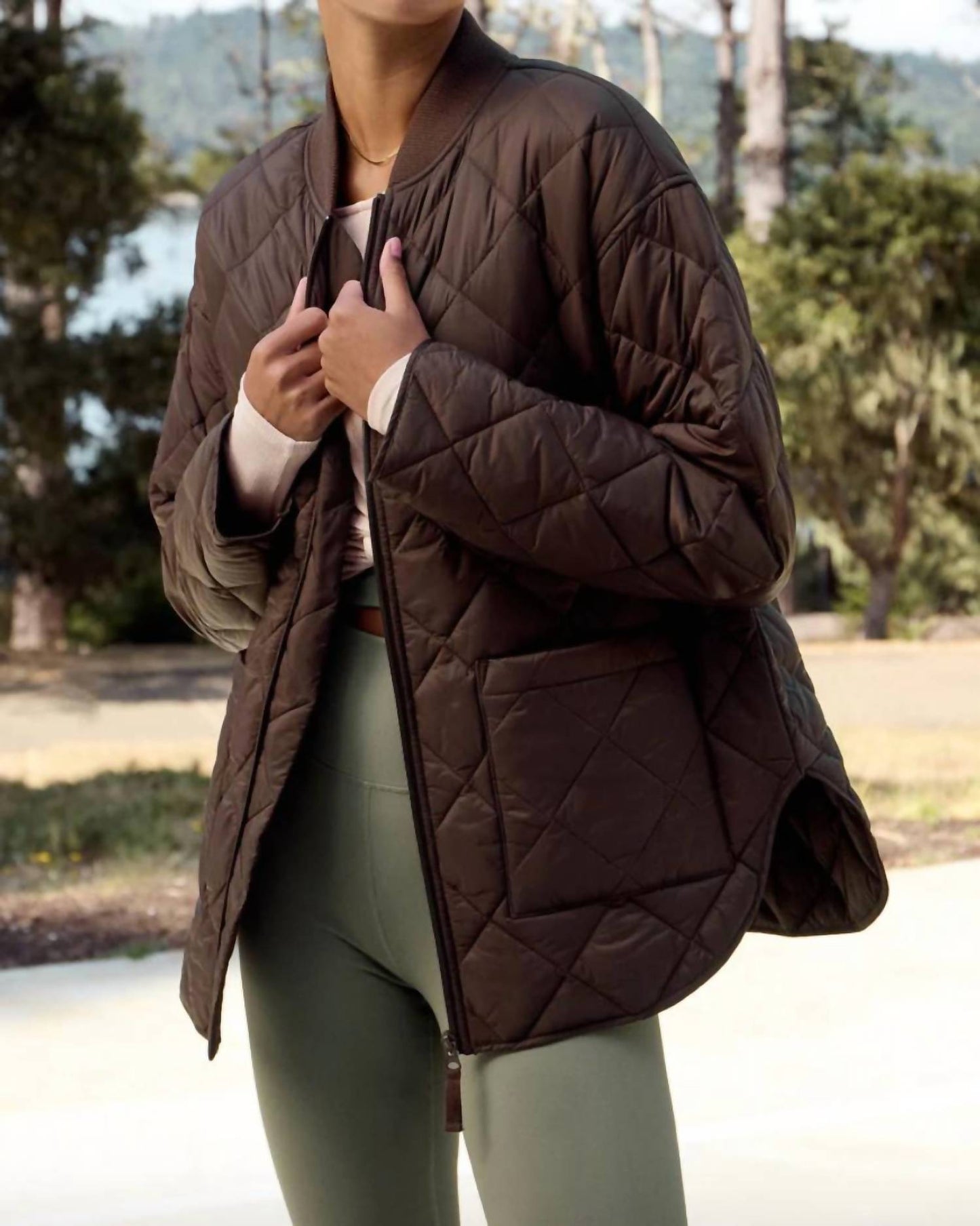 Z Supply - Quilted Nylon Bomber Jacket