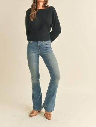 &Merci - Ribbed Dolman Sleeve Sweater