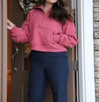 Aemi + Co - Women's Funnel Neck Half Zip