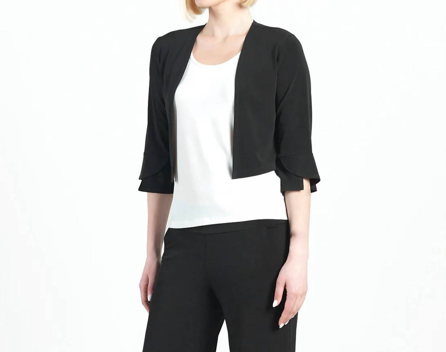 Clara Sun Woo - Tulip Sleeve Short Cardigan