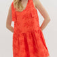 Entro - Poised Perfection Floral Applique Mini Dress