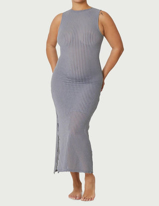 Find Me Now - Addison Seersucker Midi Dress