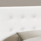 Full Size Headboard Only Upholstered Leather Look - White