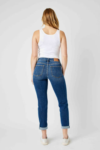Judy Blue - Mid Rise Destroy Slim Jeans