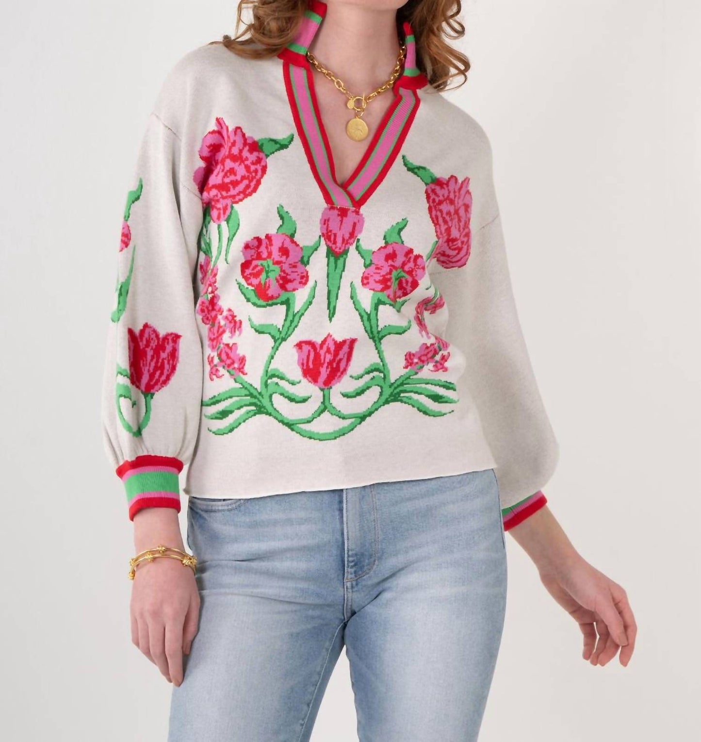 Emily Mccarthy - Lolli Blouson Sleeves Sweater