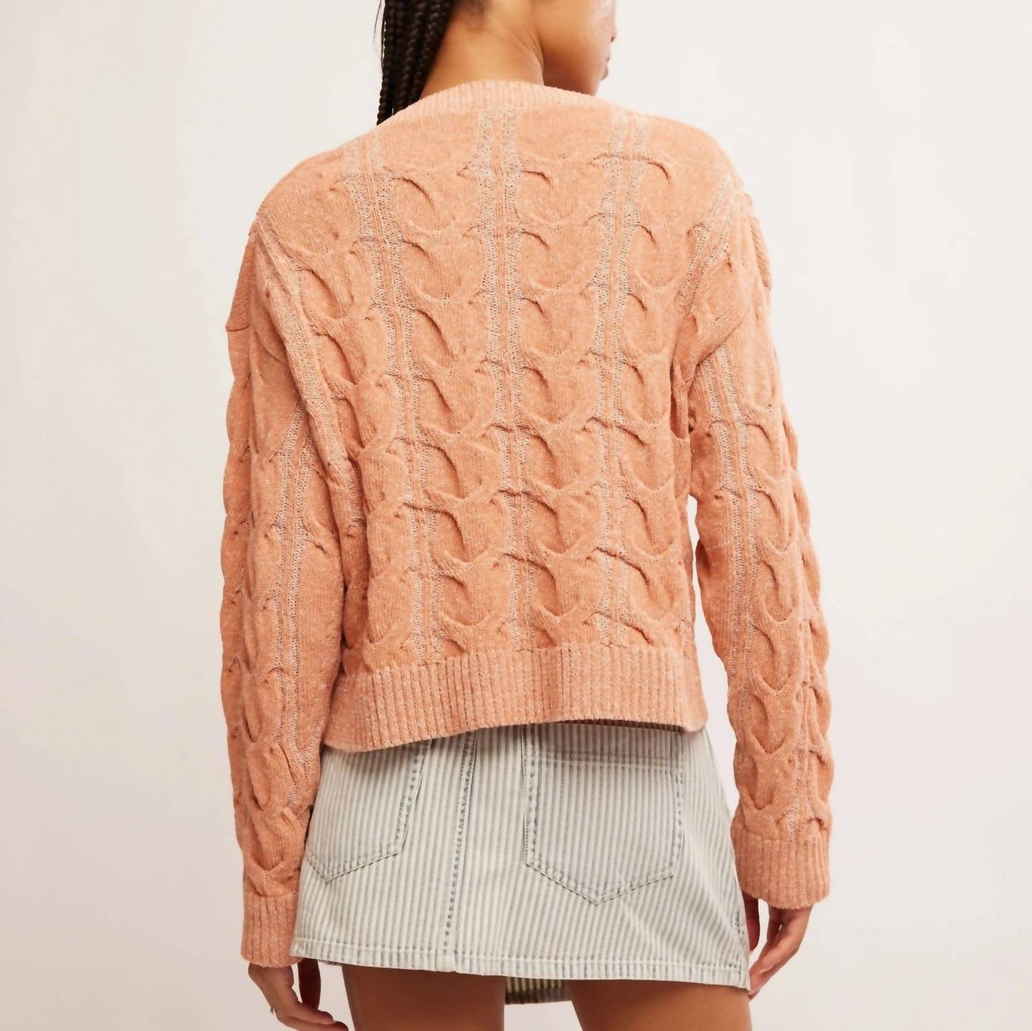 Free People - Washed Cable Sweater