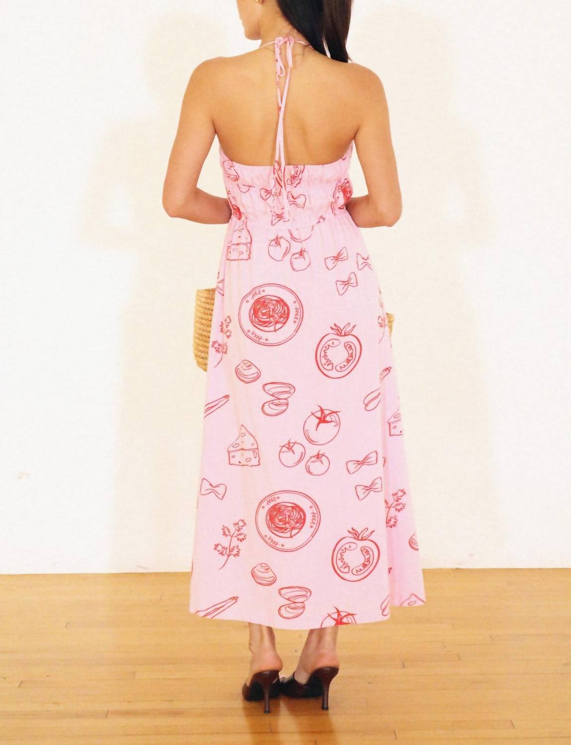 Bailey Rose - Halter Pasta Printed Dress