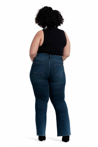 1822 Denim - Plus Shapewear High-rise Bootcut Jeans