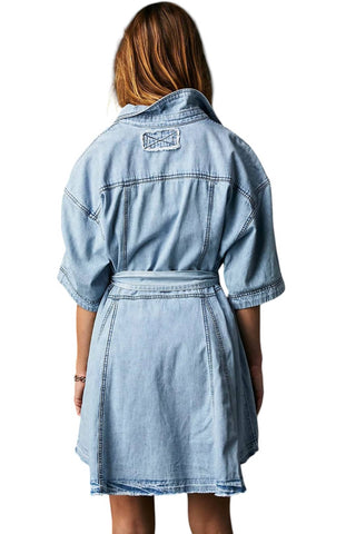 Free People - Jenny Denim Tunic Top