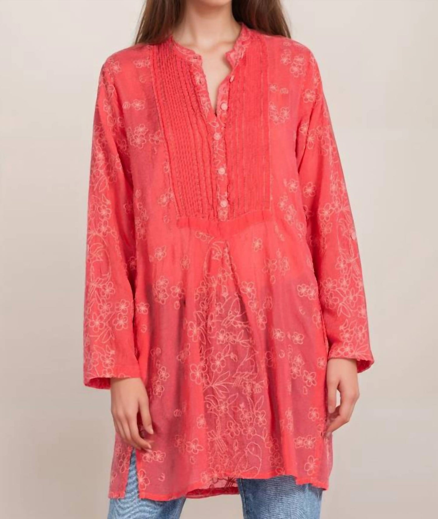 Johnny Was - Birdie Marisol Embroidered Tunic Top