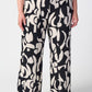 Joseph Ribkoff - Abstract Print Woven Wide-Leg Pants