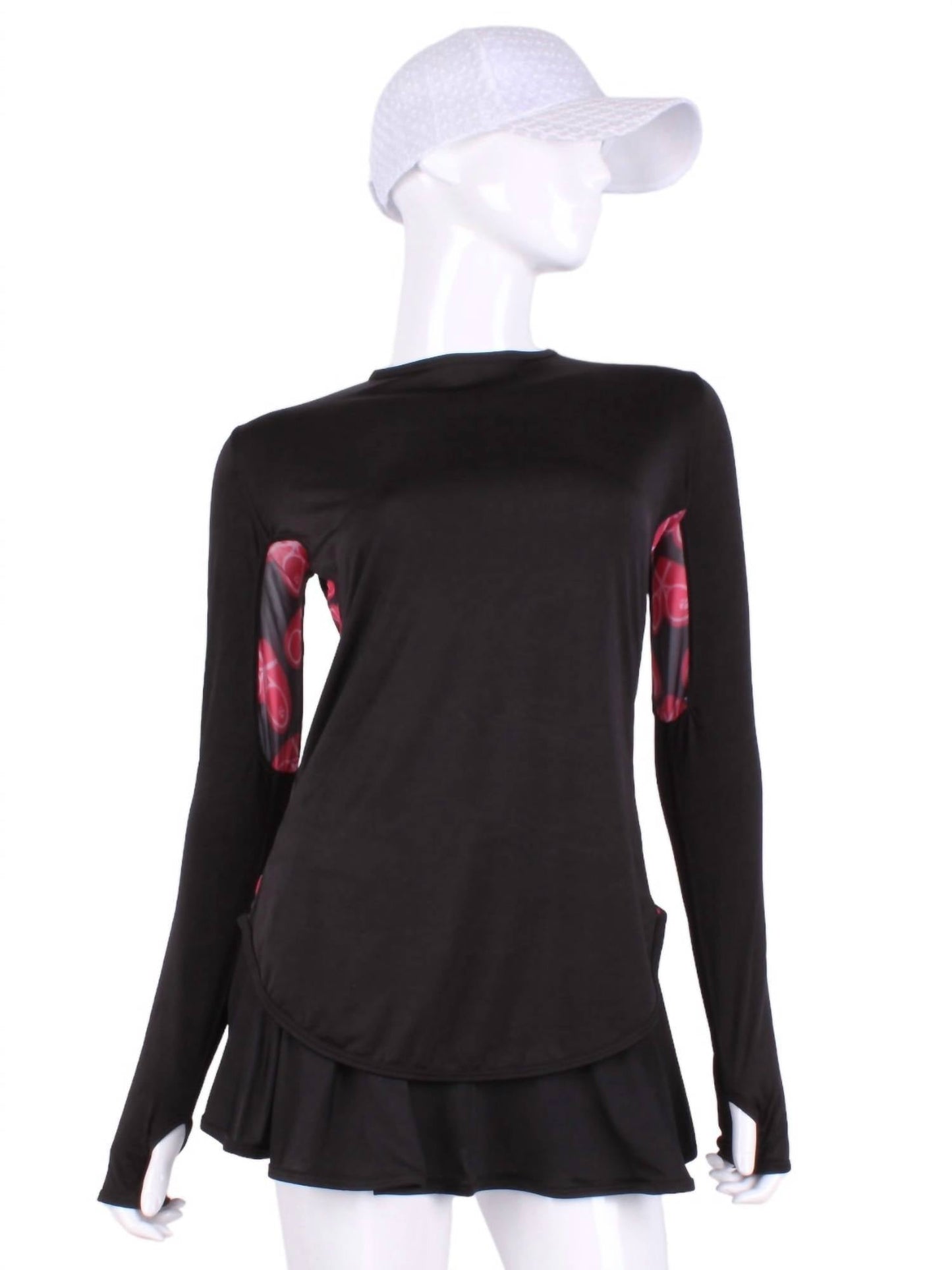 Love Love Tennis - Women's Heart Mesh Long Sleeve Tee