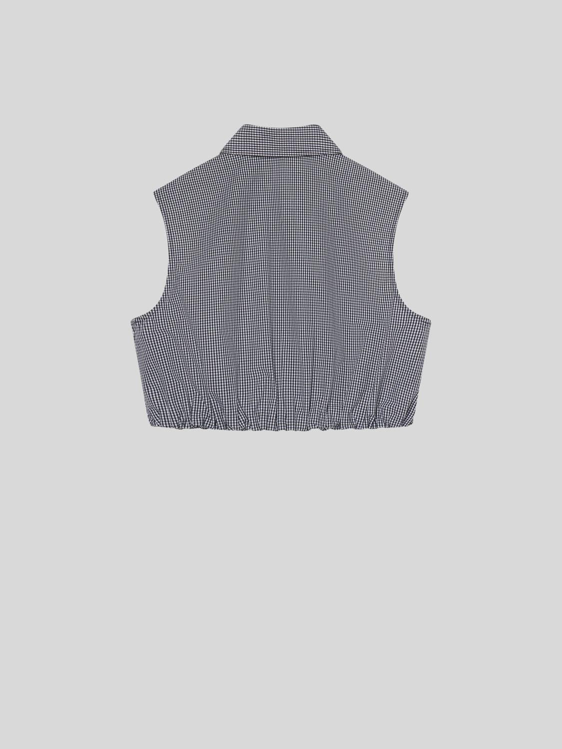 Frame - Collared Cropped Top