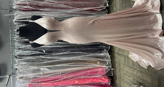 Ellie Wilde - Sleeveless Liquid Lame Gown