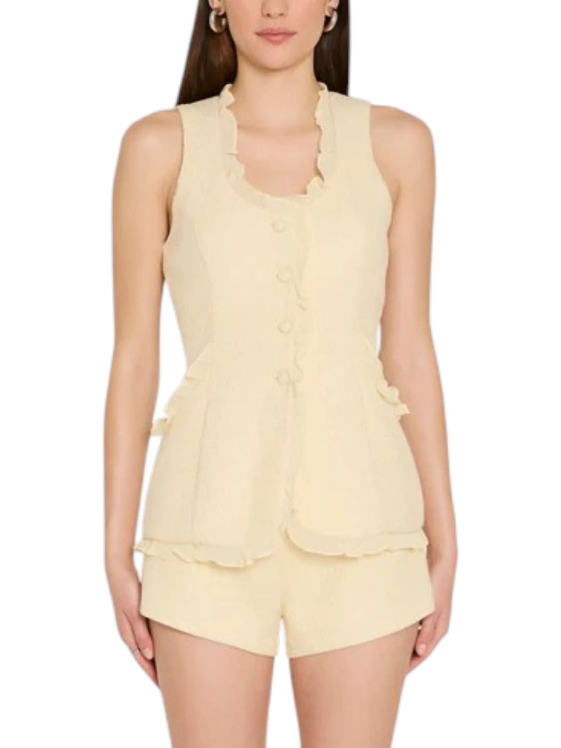 Amanda Uprichard - Kya Ruffle Top