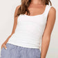 Project Social T - Yulia Sweetheart Neck Seamless Tank Top