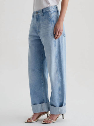 Ag Jeans - Mercer Cuffed Barrel-leg Jeans