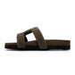 Roam - Women's Fuzzy Cuffs Sandal Faux Shearling