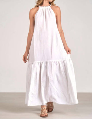 Elan - Tiered High Neck Maxi Dress
