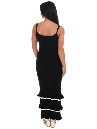 Klesis - Seaside Ruffle Knit Maxi Dress