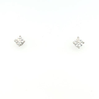 Aamiaa - 0.40 Carat Natural Diamond Round Brilliant Stud Earrings
