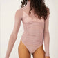 Free People - Under It All Long Sleeve Mock Neck Bodysuit
