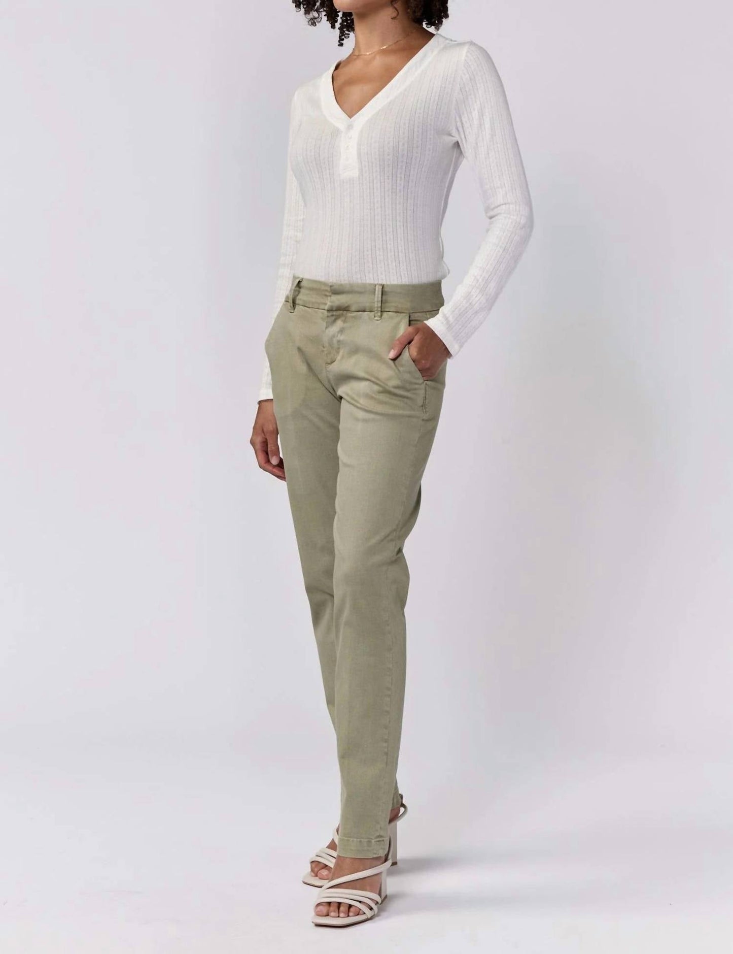 Dear John Denim - Hampton Mid Rise Trouser Ankle Pant