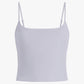 Commando - Faux Leather Cropped Cami Top