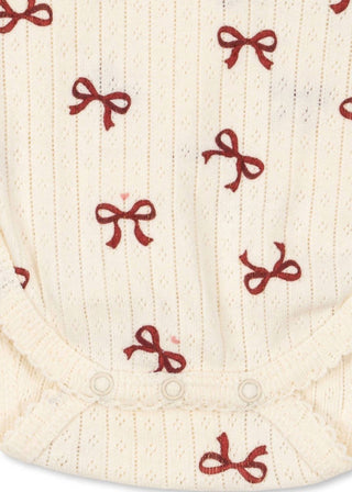 Konges Sløjd - Baby's Minnie Bow Rouge Onesie