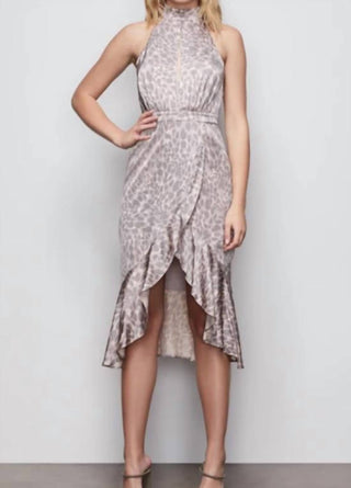Good American - Resort Halter Leopard Dress