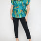Entro - Permanent Rolled Cuffs V-Neck Top