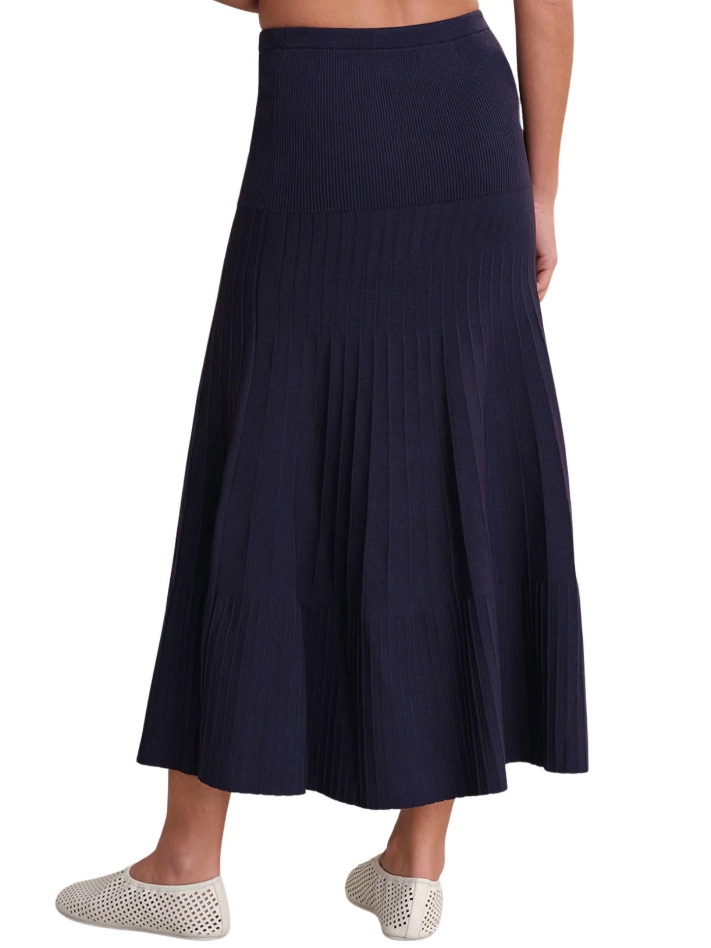 525 America - Gwyneth Solid Midi Skirt