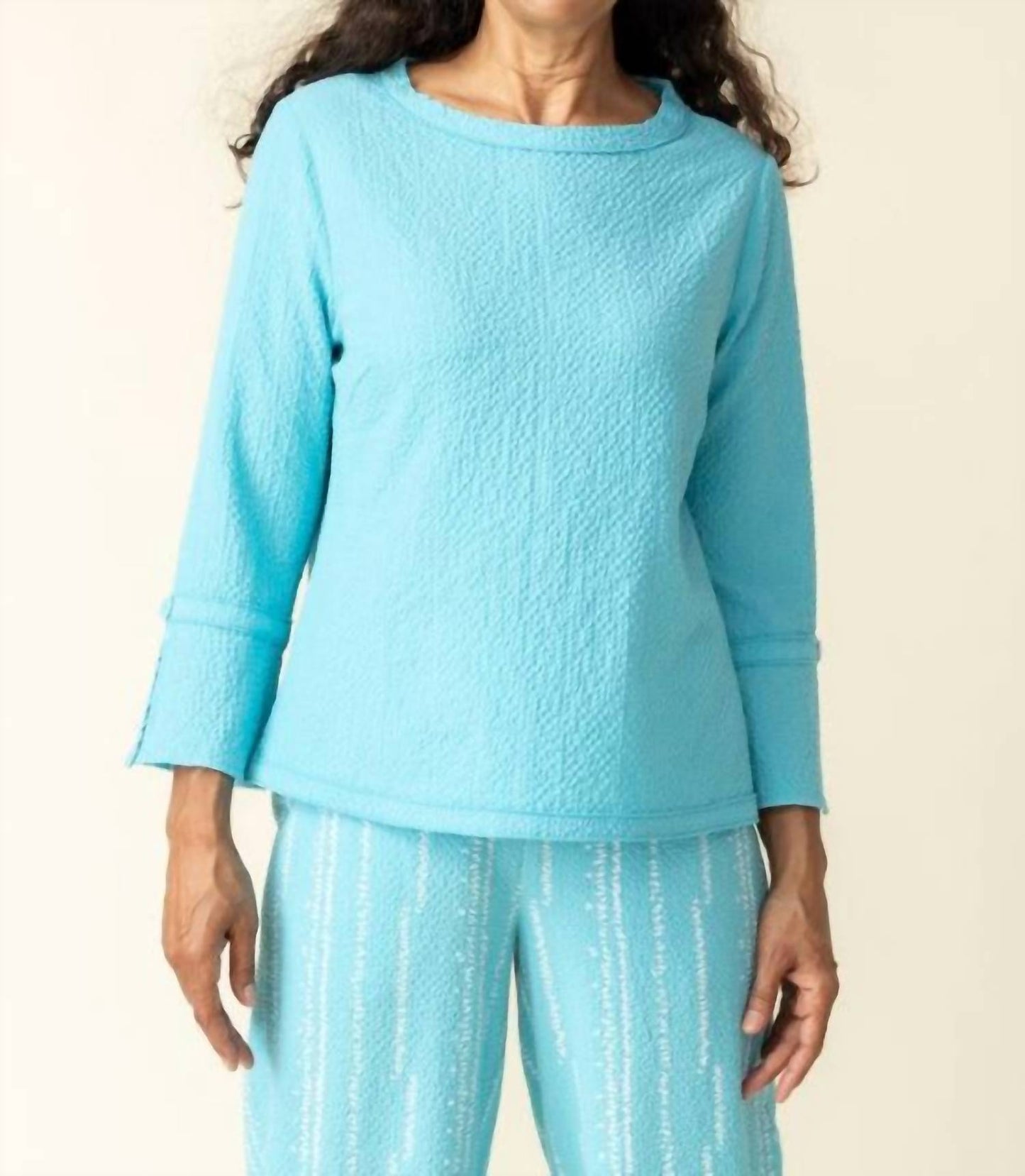 Habitat - Crinkle Flutter Sleeve Pullover Top