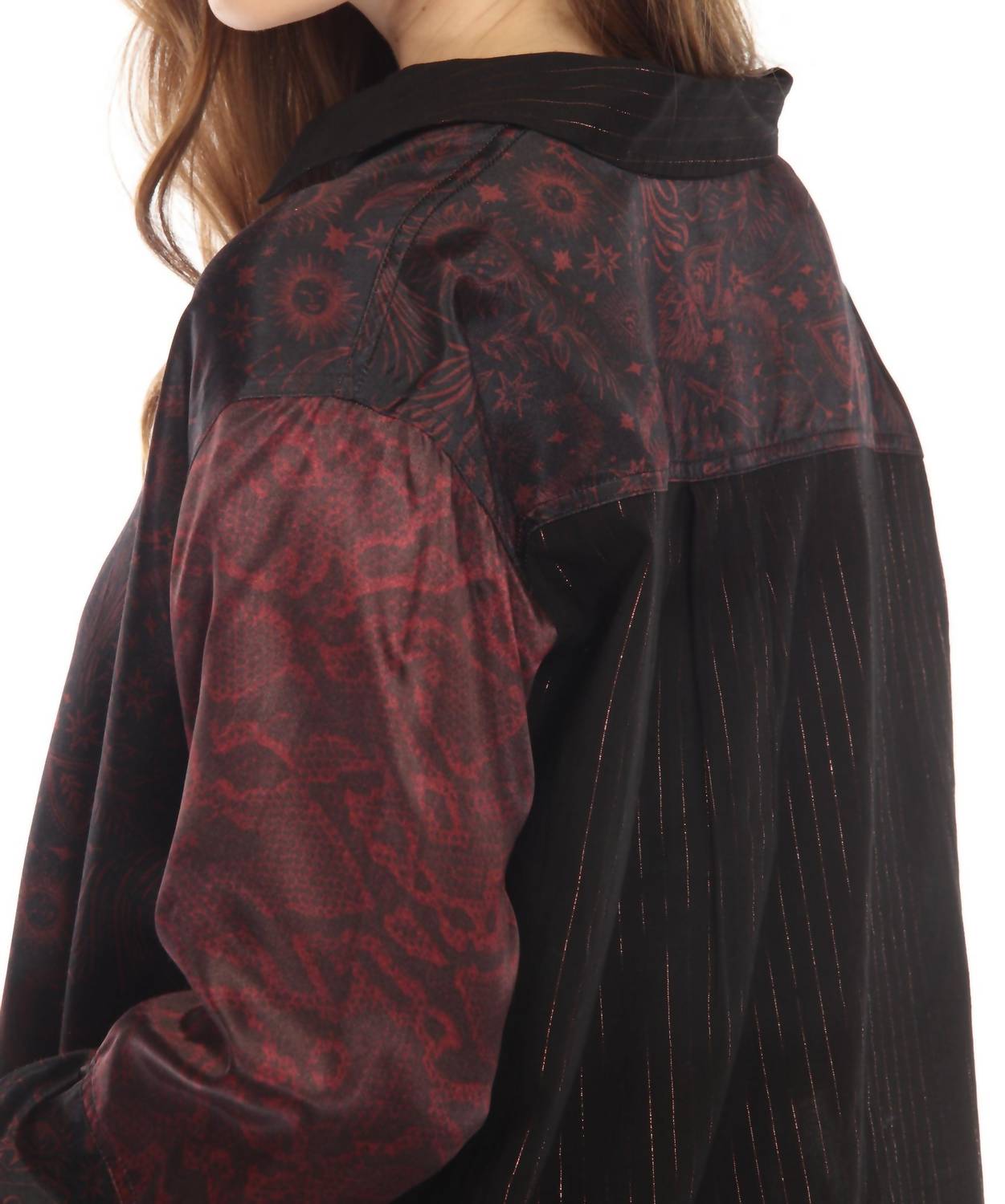 Johnny Was - Asteria Viper Print Mix Snap Shirt