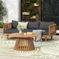 Claremont 3 Seater Daybed and Acacia Wood Patio Table
