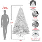 The 4-Foot Pre-Lit Modern White Christmas Tree