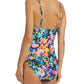 Johnny Was - Floral Ruched One Piece Swimsuit