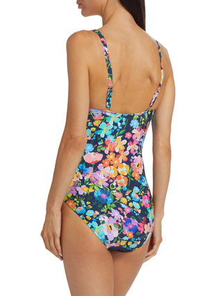 Johnny Was - Floral Ruched One Piece Swimsuit
