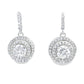 Cubic Zirconia Earrings Sterling Silver