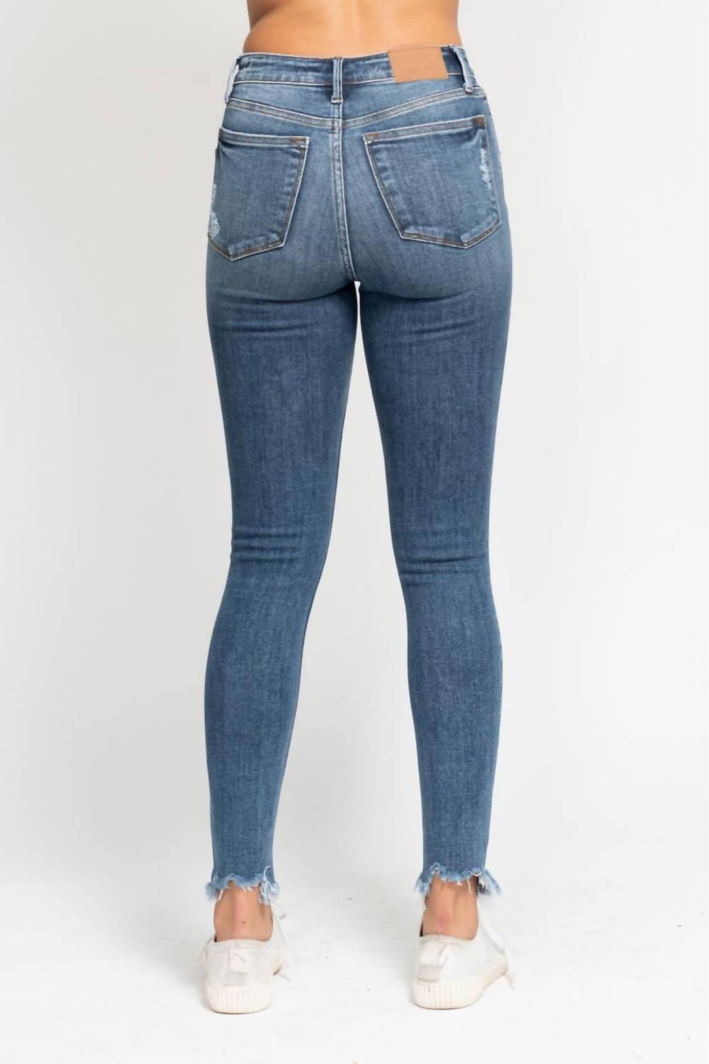 Judy Blue - High Waist Skinny W/ Destroyed Bottom