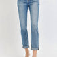 Risen - Full Size High Rise Cropped Roll Up Jeans