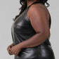 Good American - Better Than Leather Shell Tank Top - Plus
