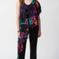 Joseph Ribkoff - Tropical Chiffon Overlay Jumpsuit