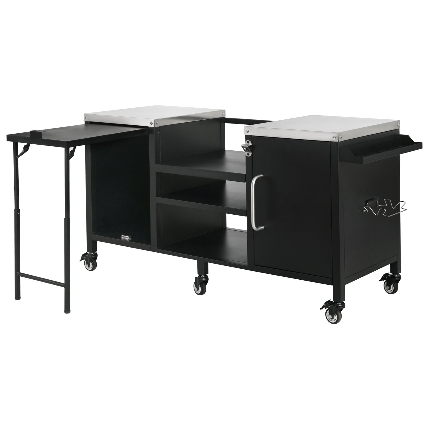 K&K 72.4' Large Grill Table for Big Green Egg