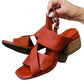 All Black - Women's Block Softy Sandal