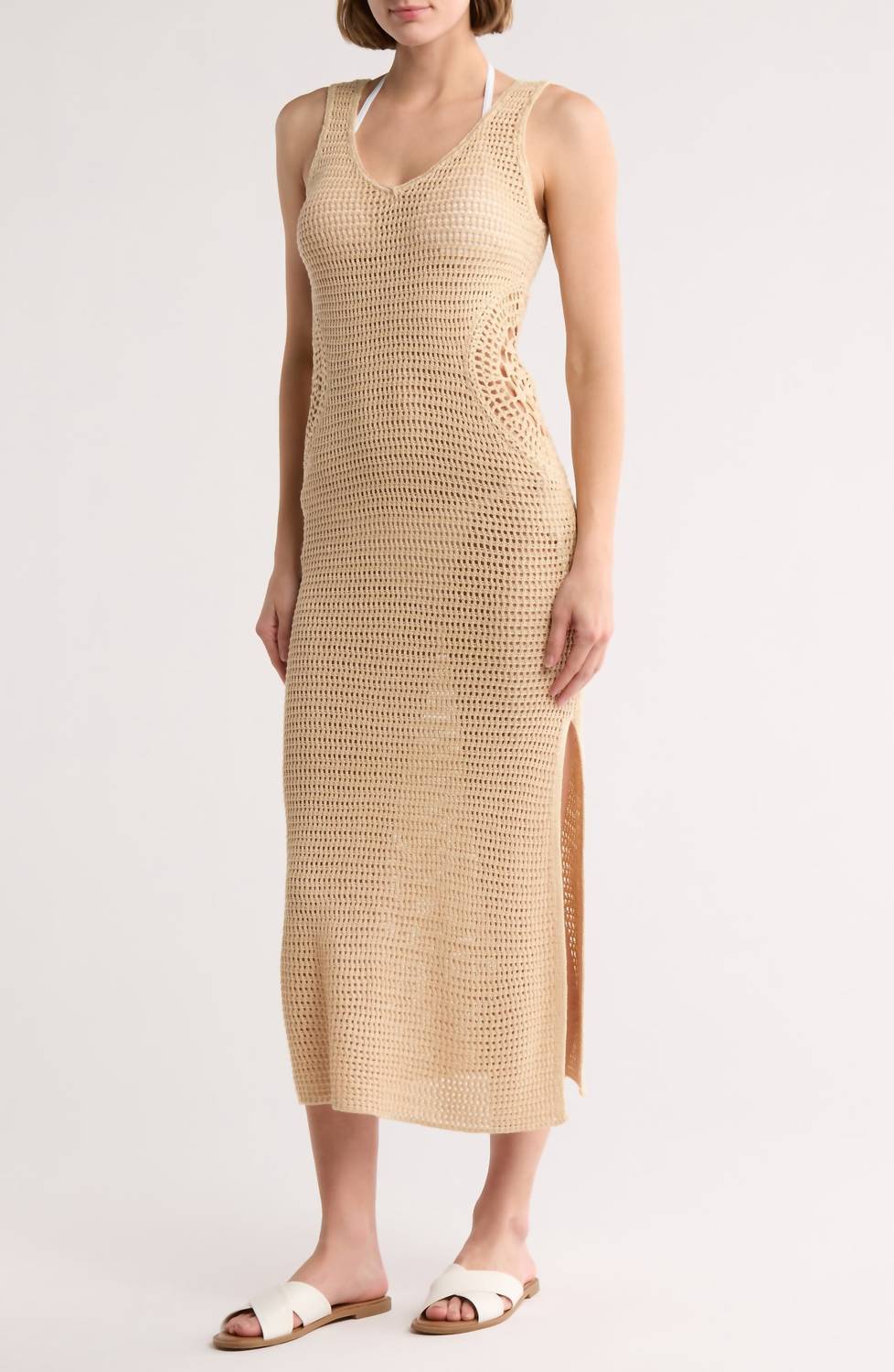 Elan - Crochet Open Tank Dress